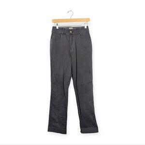 Faherty Washed Black Endless Organic Cotton High Rise Straight Leg Pants Size 26